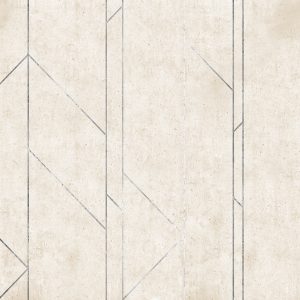טפט גרמני גאומטרי רקע בטון קרם עם ניתוקים כסופים